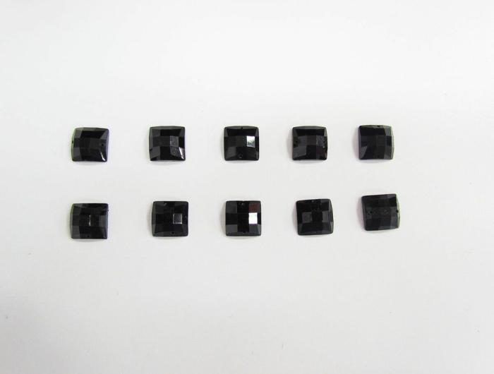 Sew On Rhinestones- 12Mm Square- Black – Pack Of 10  |   Bling Bling Bling