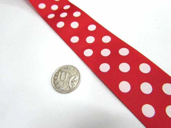 Spots Ribbon 38Mm- Red  |   Spots Ribbon Ribbons Spots Ribbon