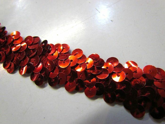 Stretch Sequin Trim- 2 Row- Red  |   Sequins & Sequin Trims Sequins & Sequin Trims Sequins & Sequin Trims