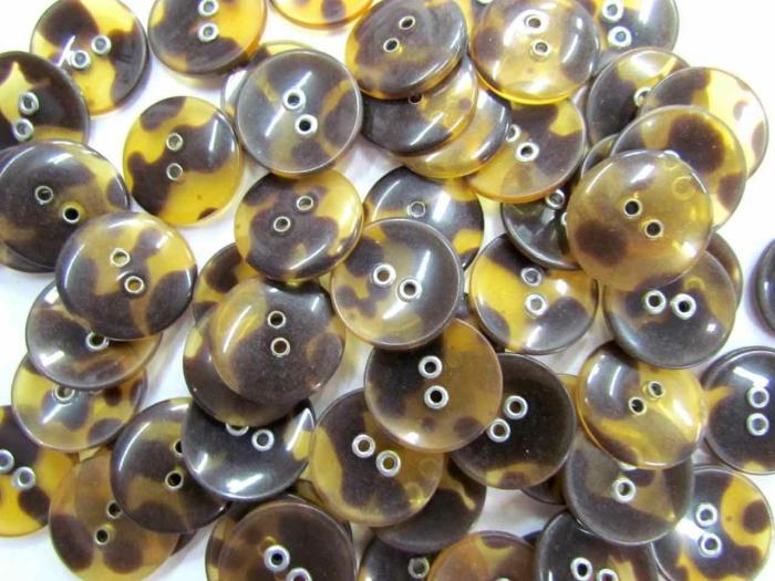 Tortoise Shell Look Fashion Buttons  |   Buttons 20Mm-40Mm Brown Buttons Brown Buttons