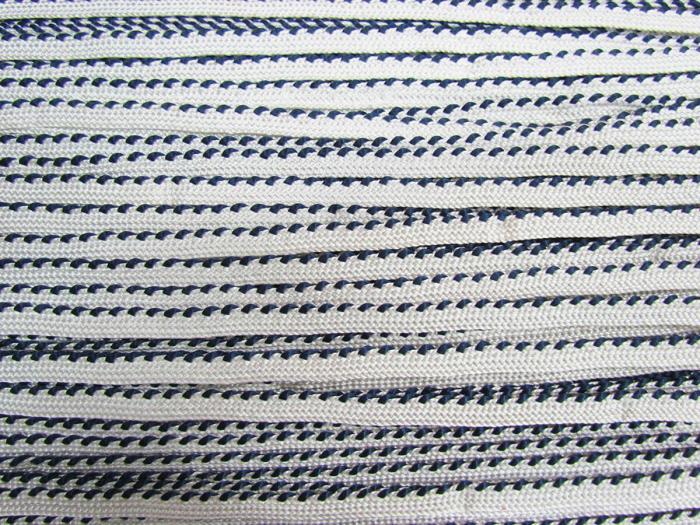 Twisted Decorative Piping Tape- Navy / White  |   Piping Cords & Tapes Cords & Tapes